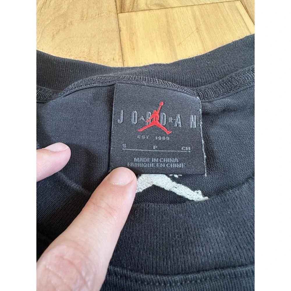 Air Jordan A Ma Maniere Short Sleeve T-Shirt Black FN0609-010 Men's Small